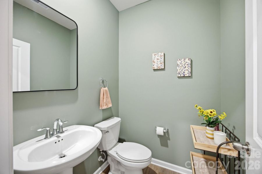 Furnished interior view inside a new home in Falls Cove at Lake Norman, Troutman (Image 8).