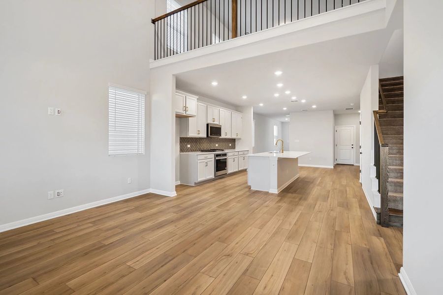 Representative unfurnished interior of a home built from the Granbury by Ashton Woods in The Trails at Carmel, Pflugerville (Image 20).