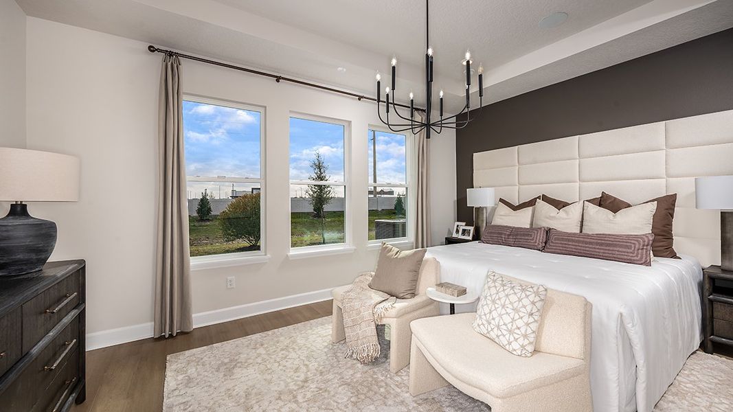 Representative furnished interior of a home built from the Longboat by Taylor Morrison in Center Lake Ranch Community Group Page, St. Cloud (Image 10).