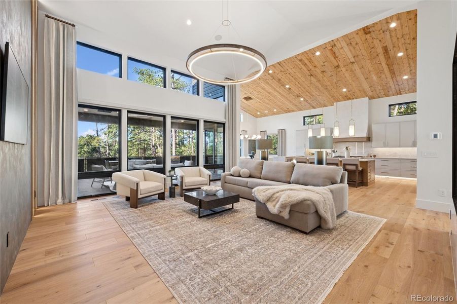 Furnished interior view inside a new home in , Monument (Image 35).