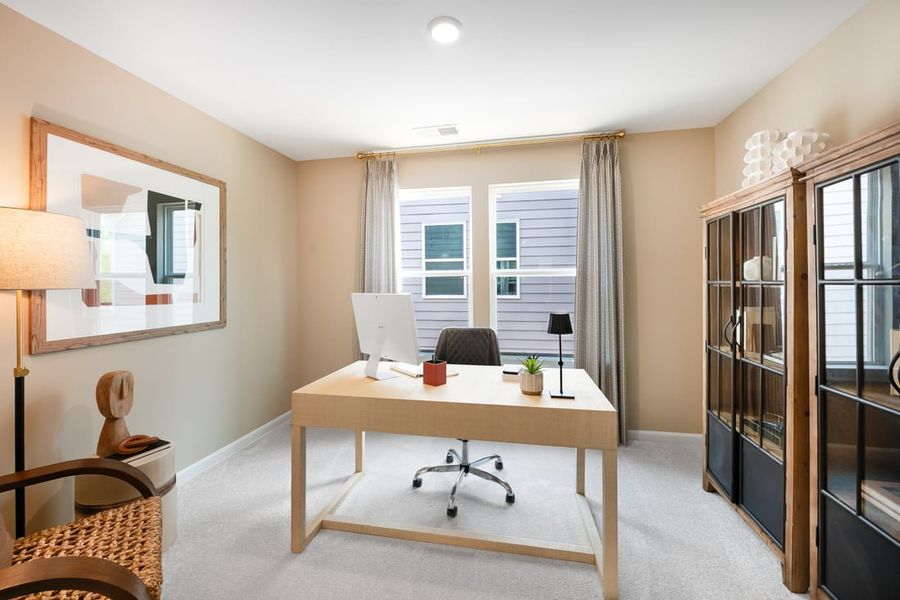 Furnished interior view inside a new home in Silverstone, Knightdale (Image 18).