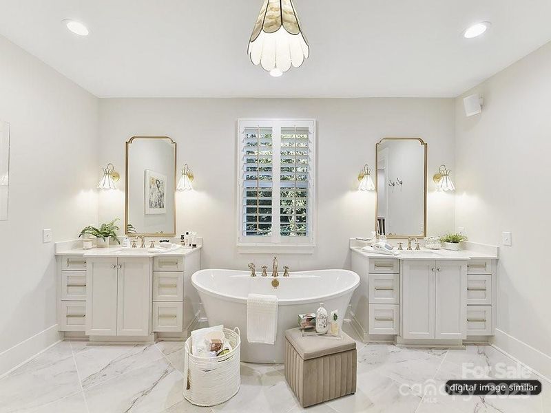 Furnished interior view inside a new home in , Charlotte (Image 13).