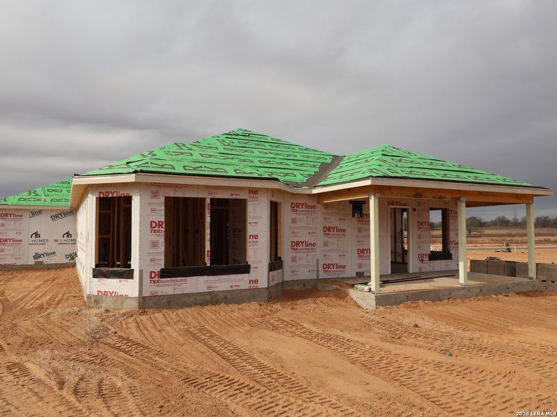 In-progress construction of a new home in Hickory Ridge, Elmendorf, TX (Image 20). In-progress construction of a new home in Hickory Ridge, Elmendorf, TX (Image 20).