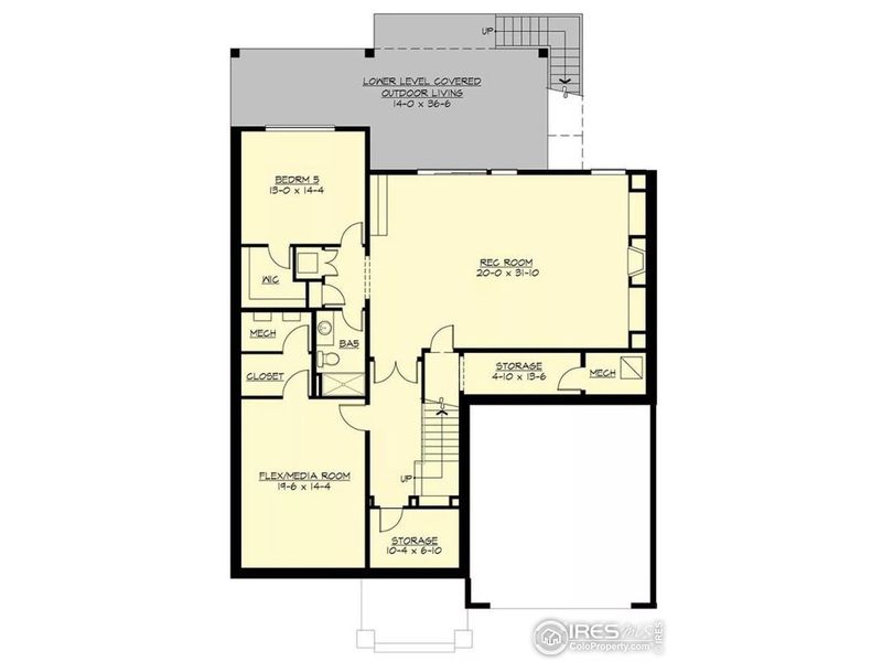 2D floor plan layout of this home in , Windsor, CO (Image 5).