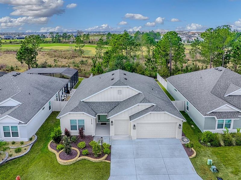 Front exterior of a new home in , The Villages, FL, highlighting curb appeal (Image 25). Front exterior of a new home in , The Villages, FL, highlighting curb appeal (Image 25).