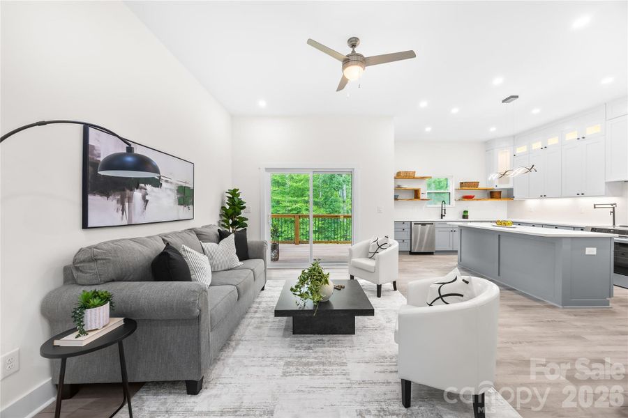 Furnished interior view inside a new home in , Bessemer City (Image 10).