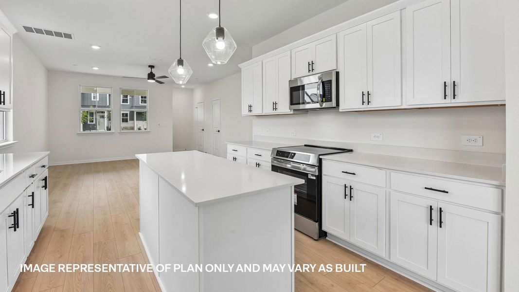 Furnished interior view inside a new home in Avery Centre, Round Rock (Image 11).