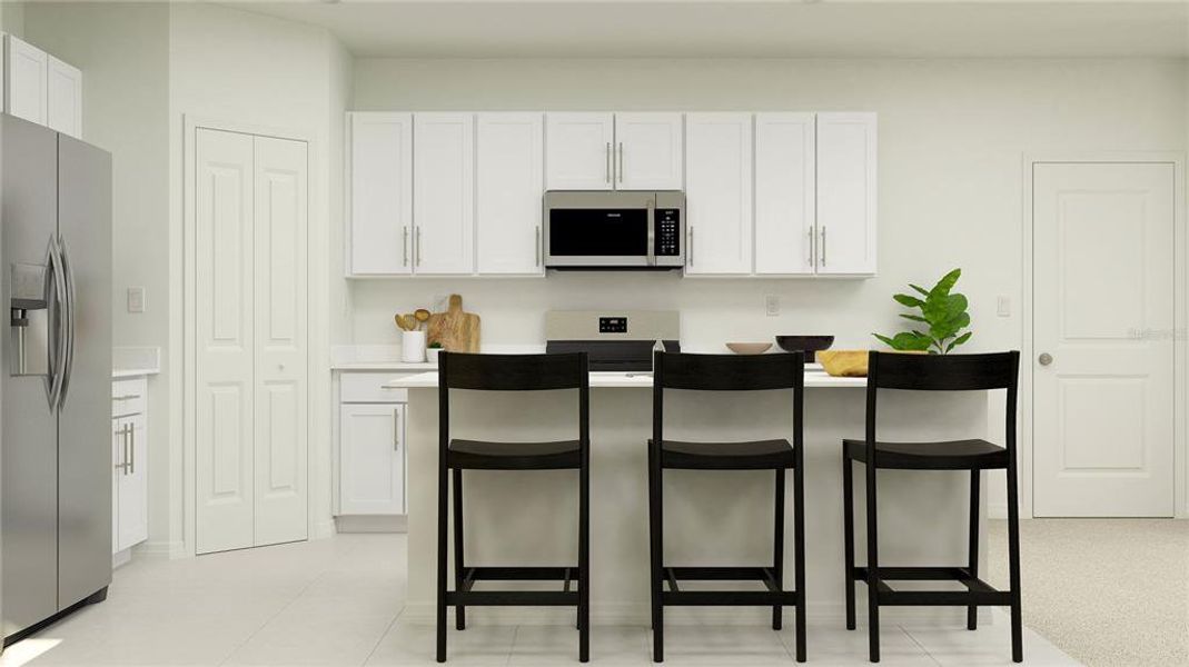 Furnished interior view inside a new home in Villa Mar, Winter Haven (Image 3). Furnished interior view inside a new home in Villa Mar, Winter Haven (Image 3).