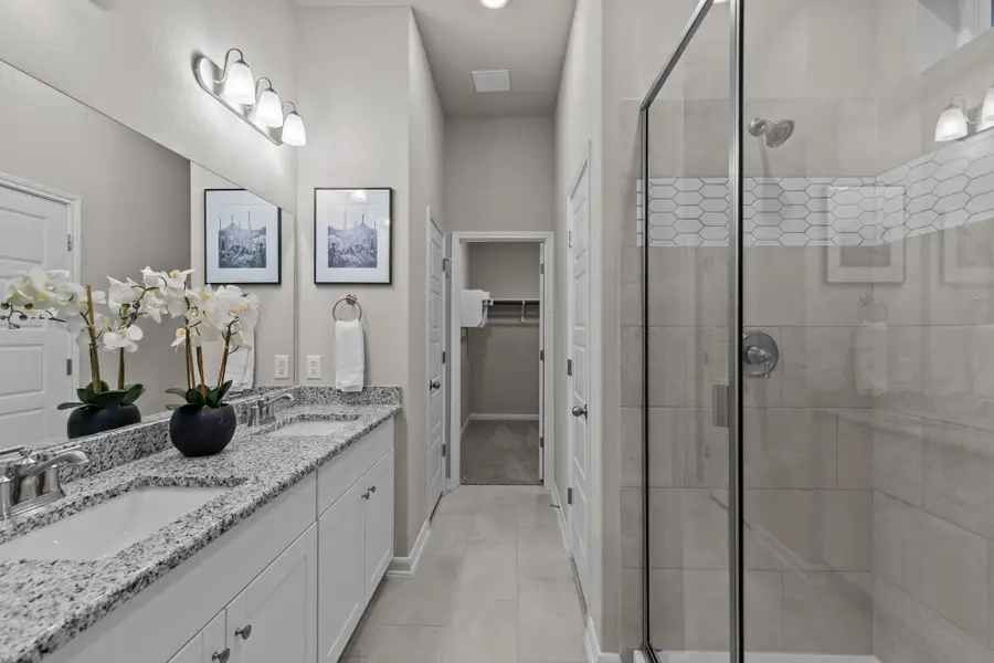 Furnished interior view inside a new home in Hunter's Ranch, San Antonio (Image 7).