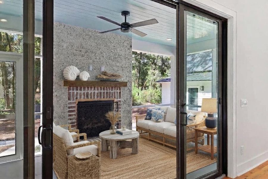 Furnished interior view inside a new home in , Seabrook (Image 7).