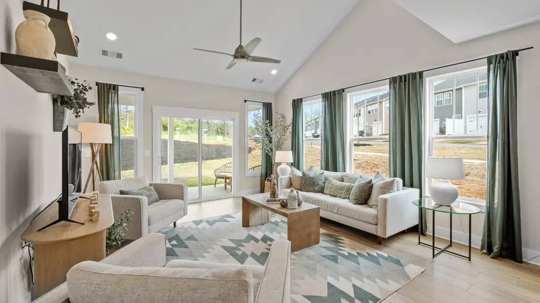 Representative furnished interior of a home built from the Finley by DRB Homes in Fox Hollow, Spartanburg (Image 15).