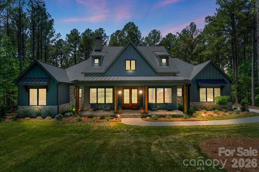 Front exterior of a new home in , Lancaster, SC, highlighting curb appeal (Image 1). Front exterior of a new home in , Lancaster, SC, highlighting curb appeal (Image 1).