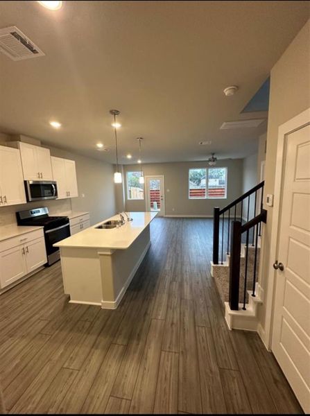 Furnished interior view inside a new home in McClendon Park Village, Houston (Image 6).