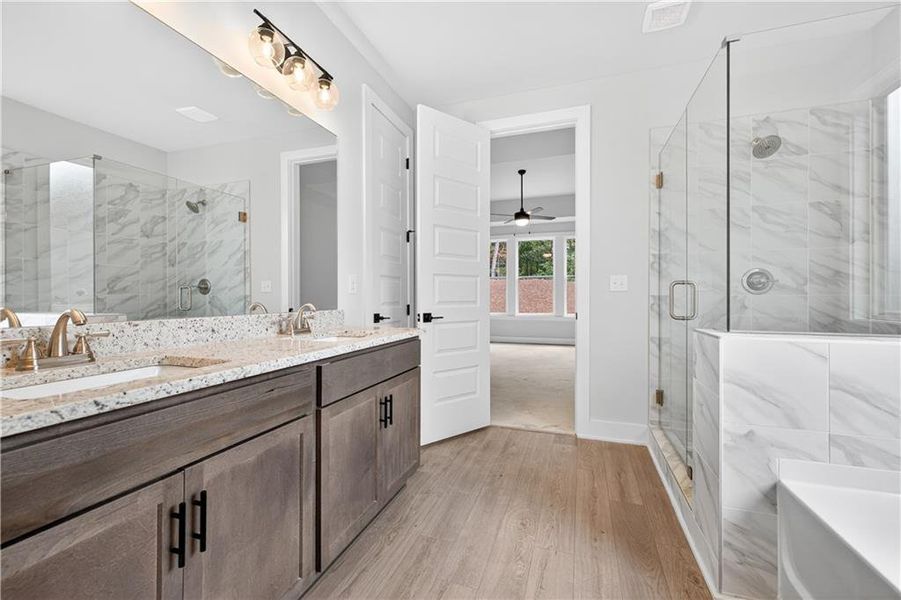 Furnished interior view inside a new home in , Gainesville (Image 10).