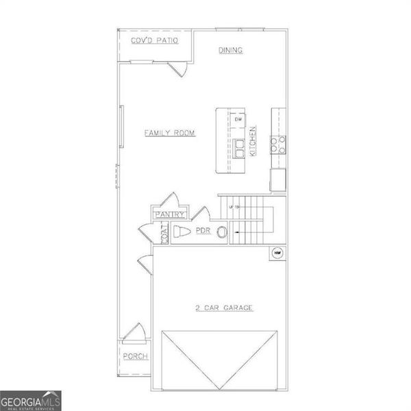 2D floor plan layout of this home in Carolina, Palmetto, GA (Image 3).