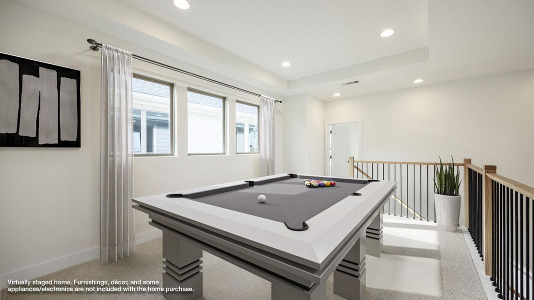 Furnished interior view inside a new home in Easton Park, Austin (Image 9).