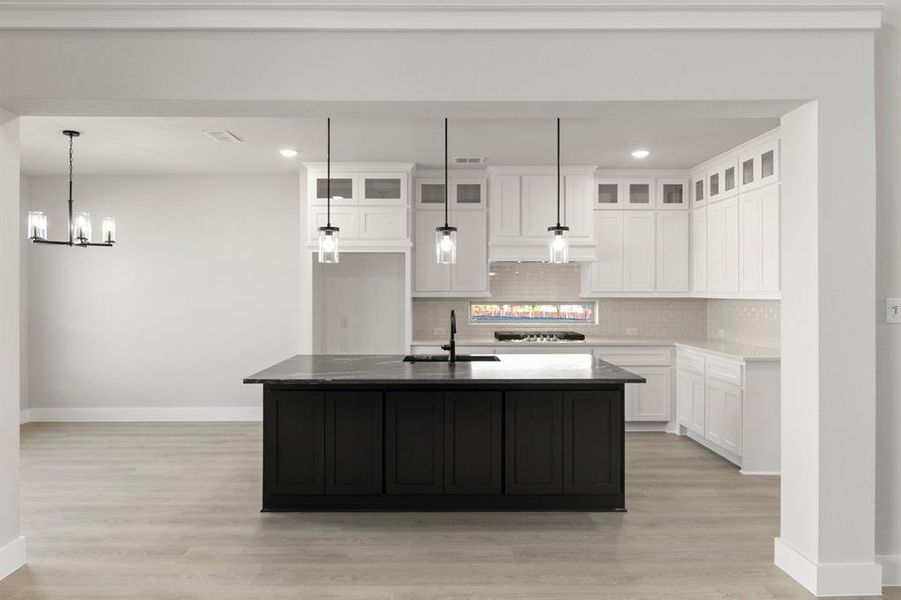 Furnished interior view inside a new home in Valencia on The Lake, Little Elm (Image 12).