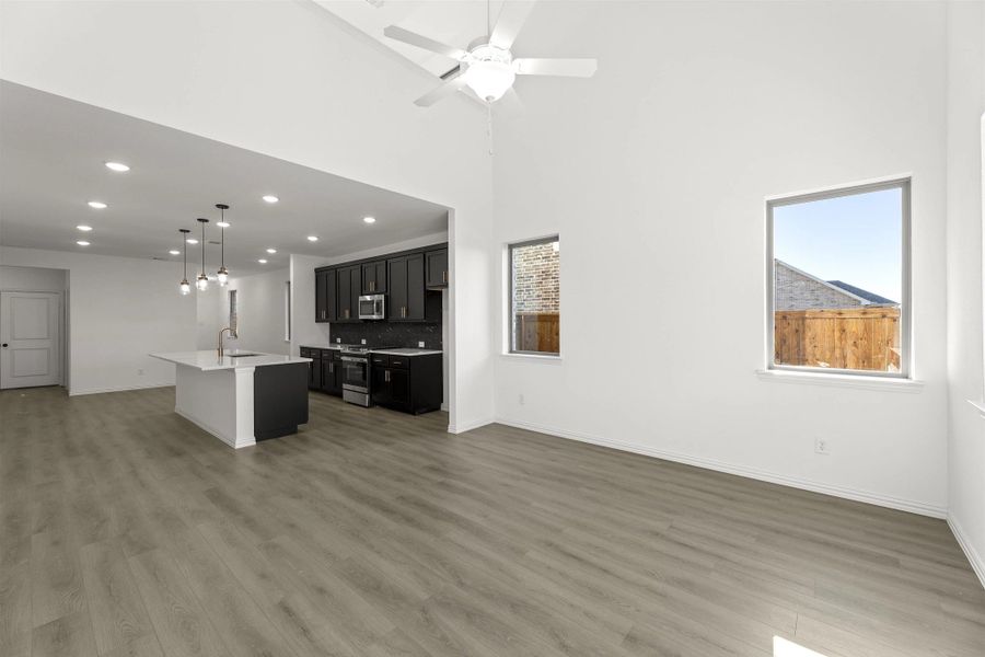 Open Kitchen-Living-Dining Room Representative Photo