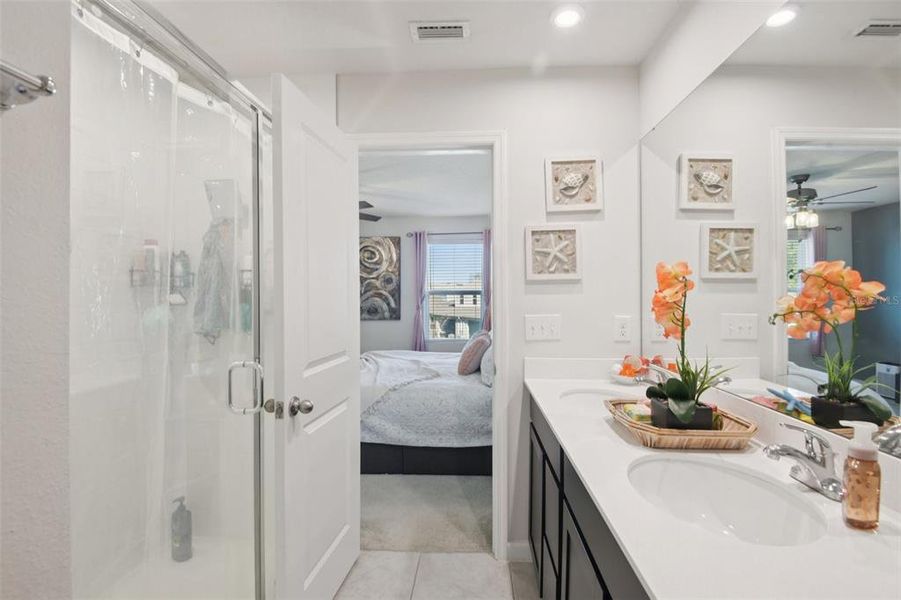 Furnished interior view inside a new home in Anclote Square, Holiday (Image 20).