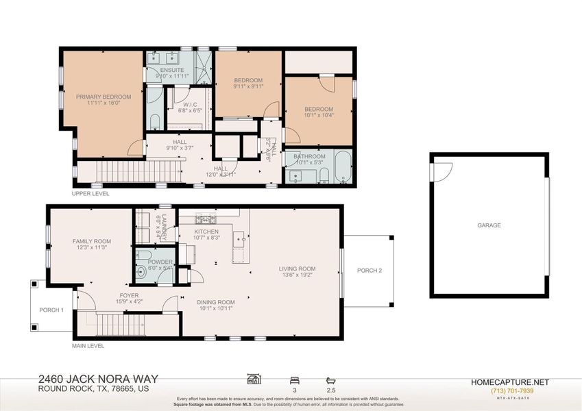 2D floor plan layout of this home in , Round Rock, TX (Image 5).