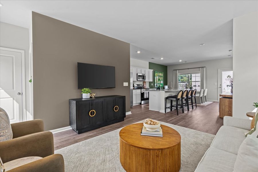 Furnished interior view inside a new home in Clarke Townes, Anderson (Image 14).