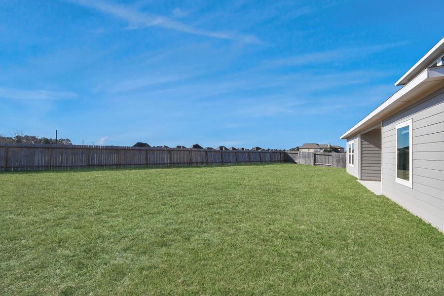 Exterior details and patio area of a home in Tamarron, Katy (Image 25). Exterior details and patio area of a home in Tamarron, Katy (Image 25).