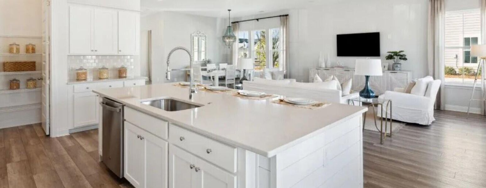 Furnished interior view inside a new home in Sweetgrass at Summers Corner, Summerville (Image 4).