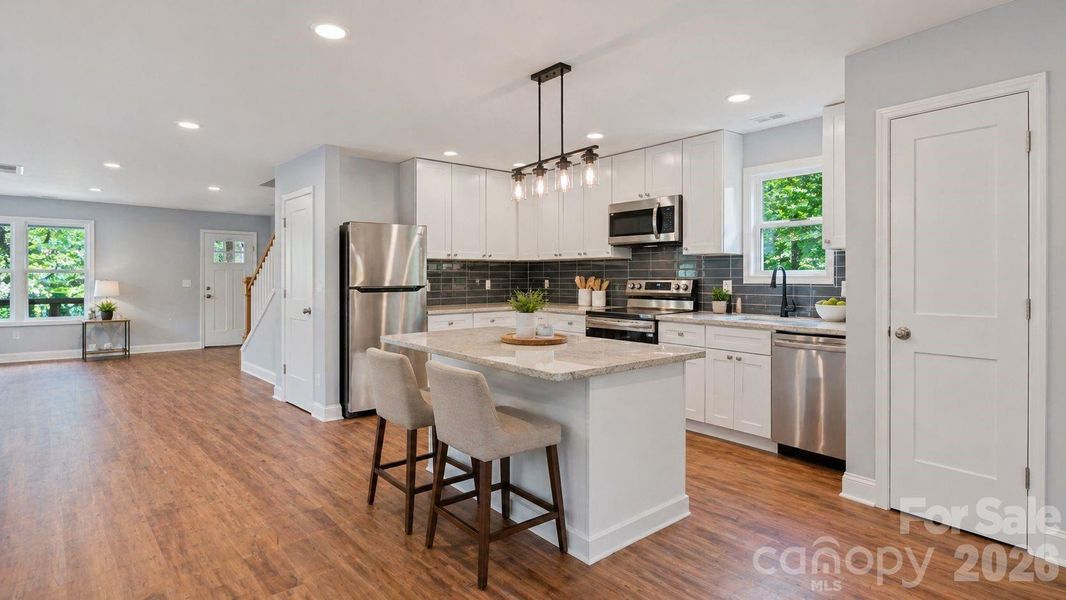 Furnished interior view inside a new home in , Maggie Valley (Image 7).