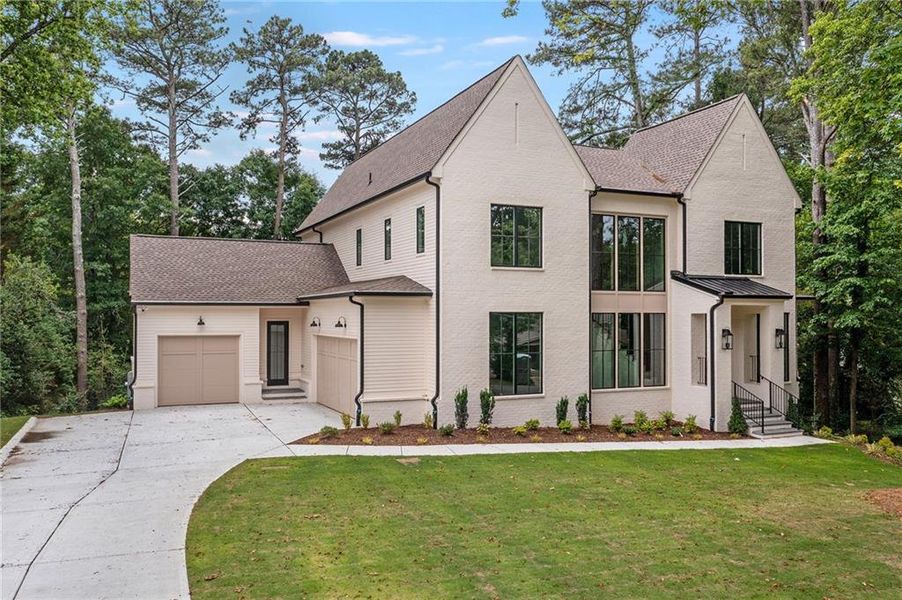 Front exterior of a new home in , Atlanta, GA, highlighting curb appeal (Image 2). Front exterior of a new home in , Atlanta, GA, highlighting curb appeal (Image 2).