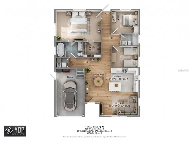 2D floor plan layout of this home in , Tampa, FL (Image 5). 2D floor plan layout of this home in , Tampa, FL (Image 5).