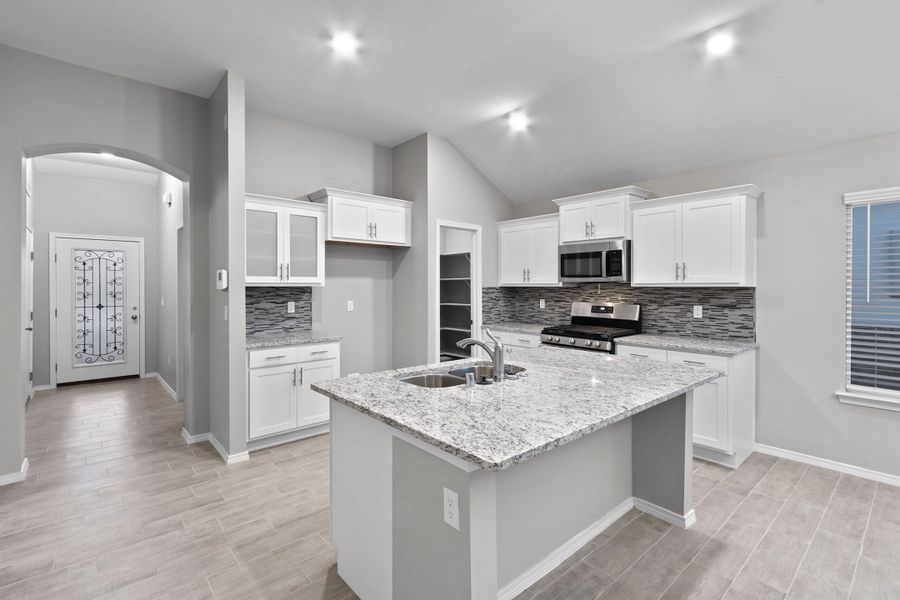 Representative furnished interior of a home built from the Acoma 1652 SSC by Saratoga Homes in Crossland, El Paso (Image 8).
