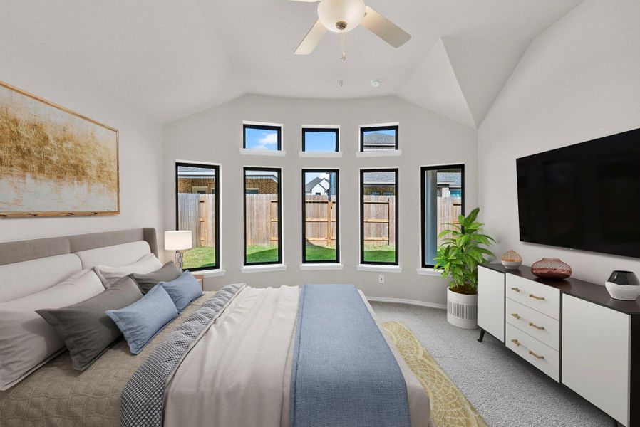 Furnished interior view inside a new home in Grand Central Park, Conroe (Image 11).