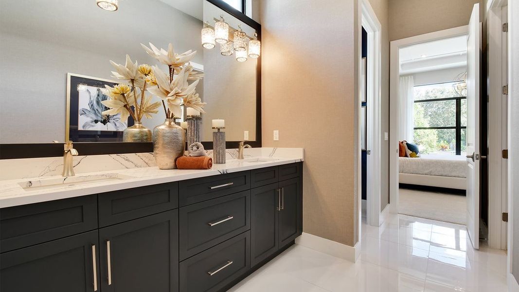 Furnished interior view inside a new home in Rivella, Port St. Lucie (Image 11).