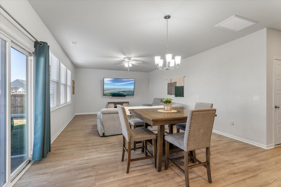 Furnished interior view inside a new home in Sweetgrass at Summers Corner, Summerville (Image 51).