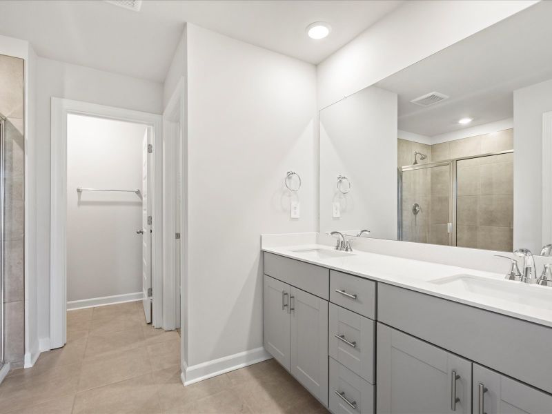 Furnished interior view inside a new home in Village at White Pine, Pendleton (Image 7).
