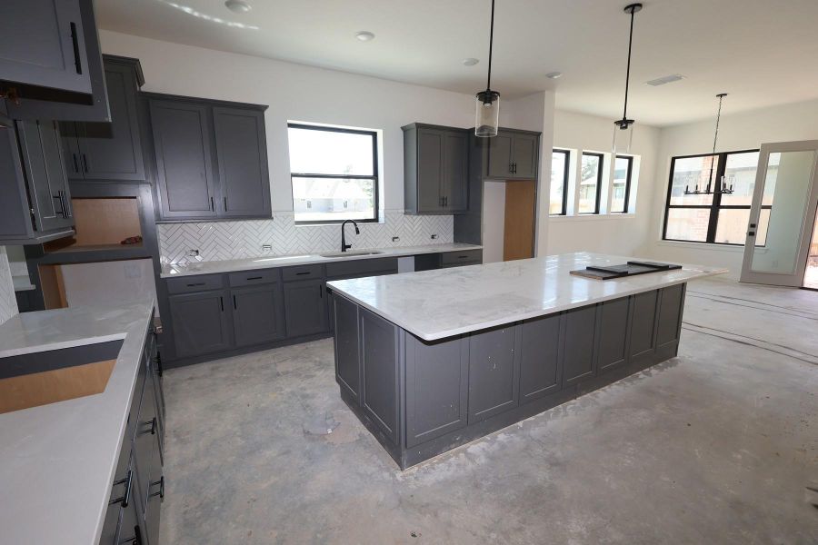 In-progress construction of a new home in Sundance Cove Lakeside - Overlook View Collection, Crosby, TX (Image 7).