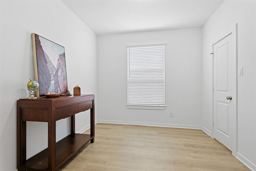 Secondary bedroom or flex room downstairs Secondary bedroom or flex room downstairs