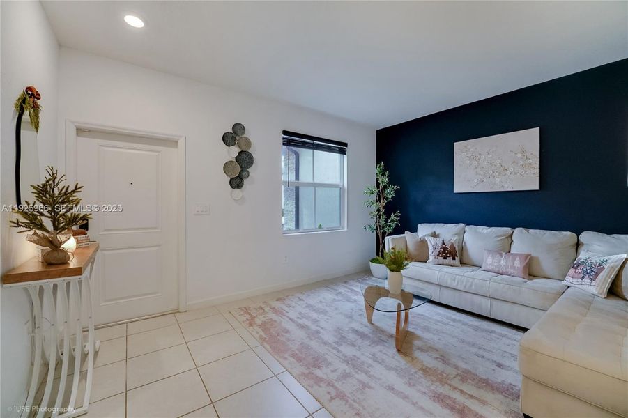 Furnished interior view inside a new home in , Miami (Image 3). Furnished interior view inside a new home in , Miami (Image 3).