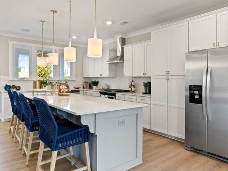 Representative furnished interior of a home built from the Jasper P by True Homes in Homecoming, Ravenel (Image 5).