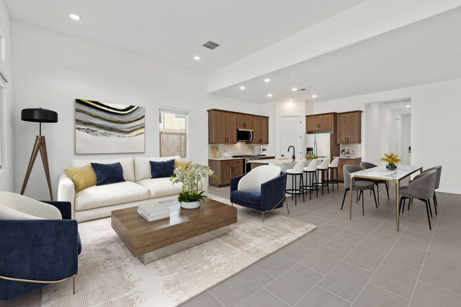Furnished interior view inside a new home in Saguaro Reserve II, Marana (Image 5).