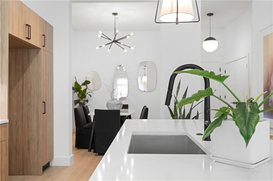 Furnished interior view inside a new home in , Atlanta (Image 10).