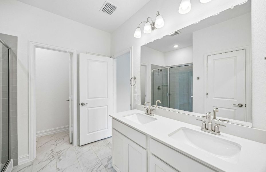 Furnished interior view inside a new home in Pinnacle at Legacy Hills, Celina (Image 9). Furnished interior view inside a new home in Pinnacle at Legacy Hills, Celina (Image 9).