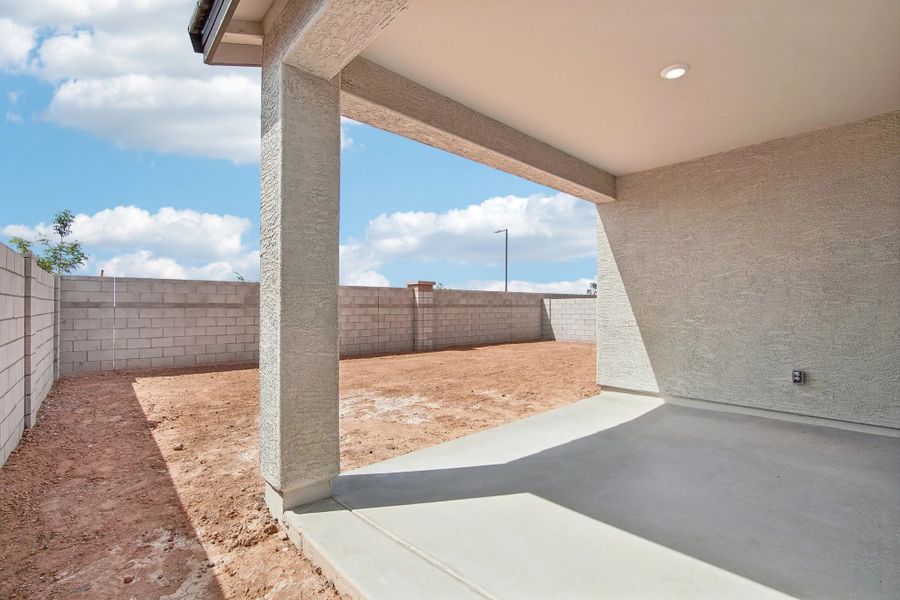 Covered patio