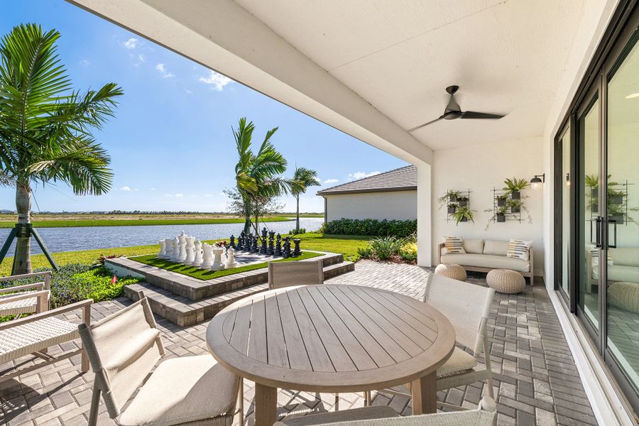 Representative exterior details of a home built from the Sandpiper by GL Homes in Valencia Parc at Riverland, Port St. Lucie (Image 4). Representative exterior details of a home built from the Sandpiper by GL Homes in Valencia Parc at Riverland, Port St. Lucie (Image 4).