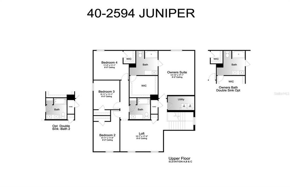 Juniper Floor Plan - Second Level