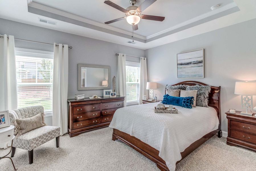 Representative furnished interior of a home built from the Rivermist by Caviness & Cates Communities in Maggie Way, Wendell (Image 219).