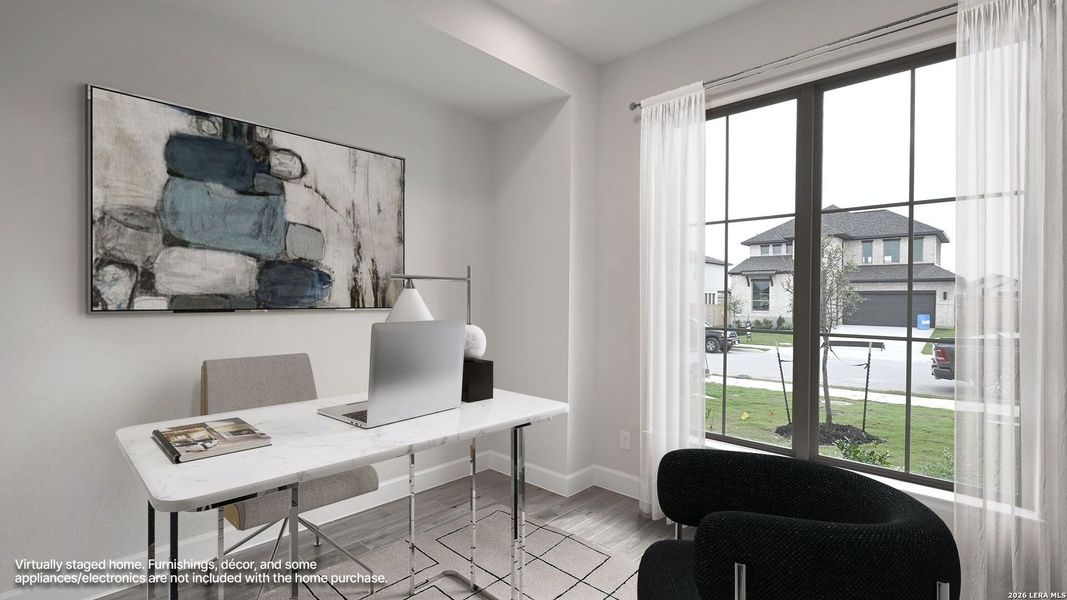 Furnished interior view inside a new home in The Parklands, Schertz (Image 8).