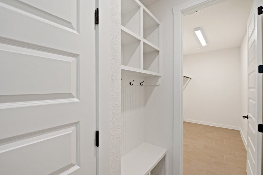 Furnished interior view inside a new home in Wolf Ranch, Georgetown (Image 6).