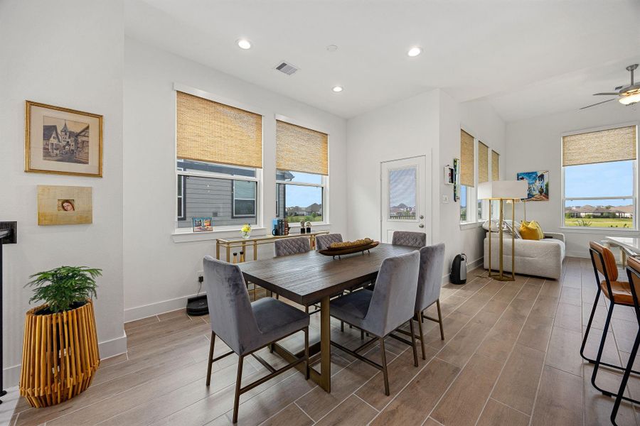 This space is perfect for entertaining and family gatherings.