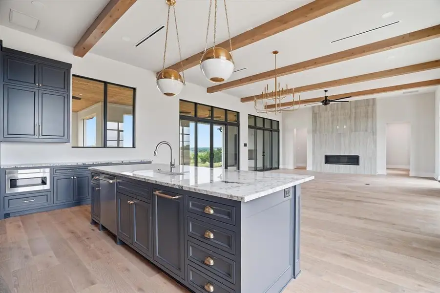 Furnished interior view inside a new home in , Strawn (Image 15).